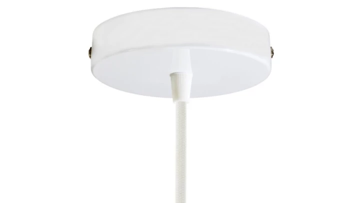 ROZETA DECO 1X METAL CYLINDER BIAŁA