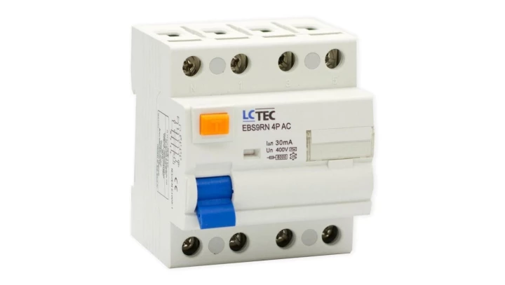 Wyłącznik różnicowoprądowy 4P 25A 30mA typ AC LC-Tec EBS9RN-4P/30/25/AC LCTEC-EBS9RN-4P/30/2