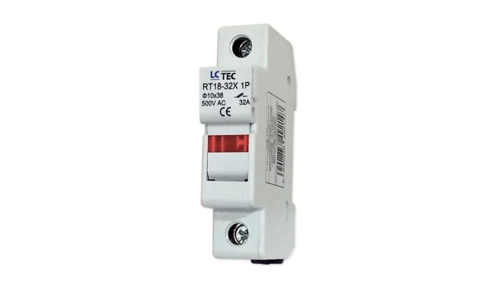 Podstawa bezpiecznikowa z kontrolką na wkładki gG 10x38 1P 32A 500V~ RT18-32X