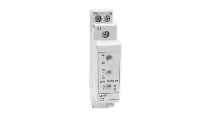 Lampka kontrolna modułowa 3-fazowa 230V - trzykolorowa LC-Tec