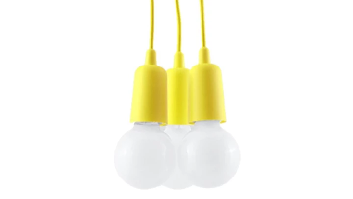 Lampa wisząca DIEGO 3 żółta SL.0579 SOLLUX