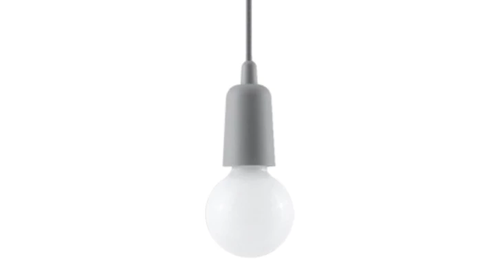 Lampa wisząca DIEGO 1 szara SL.0575 SOLLUX