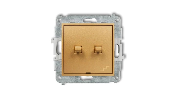 ICON Mechanizm łącznika podwójnego schodowego w stylu amerykańskim złoty 29IWPUS-33