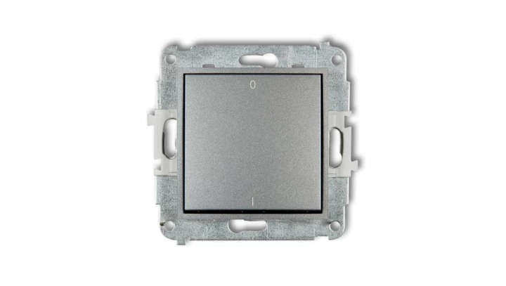 ICON Mechanizm łącznika dwubiegunowego srebrny metalik 7IWP-9