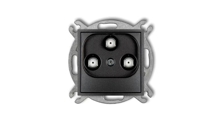 ICON Mechanizm gniazda multimedialnego 3F DATA (Vectra) grafitowy 11IGMV