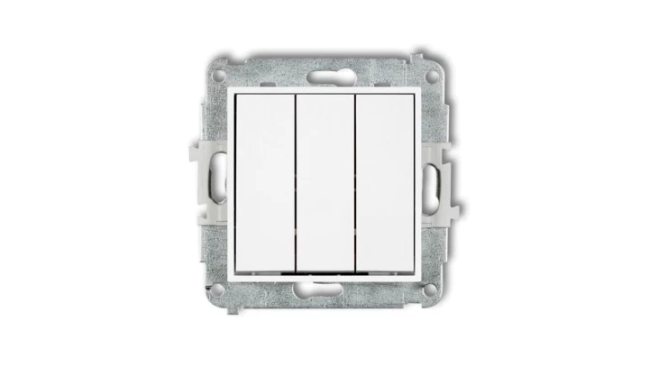 MINI Mechanizm łącznika potrójnego biały mat 25MWP-7