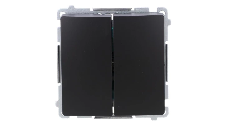 Simon Basic Łącznik świecznikowy (moduł) 16AX, 250V, zaciski śrubowe czarny BMW5A.01/49