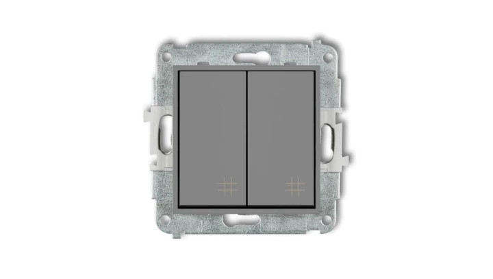 ICON Mechanizm łącznika podwójnego krzyżowego szary mat 27IWP-66