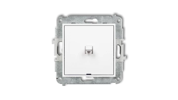 ICON Mechanizm łącznika zwiernego, jednobiegunowego w stylu amerykańskim (jeden klawisz bez piktogramu) biały IWPUS-4.1