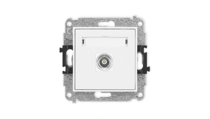 ICON Mechanizm gniazda pojedynczego BNC biały IGBNC-1