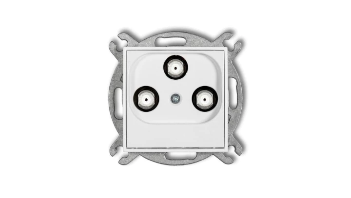 ICON Mechanizm gniazda multimedialnego 3F DATA (UPC) biały mat 25IGMU