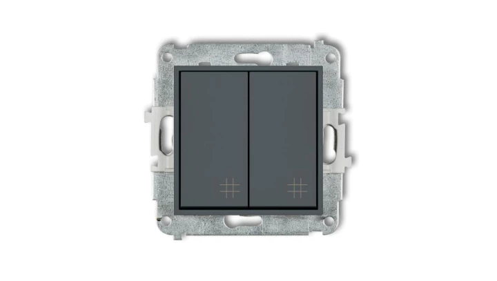 ICON Mechanizm łącznika podwójnego krzyżowego grafitowy mat 28IWP-66