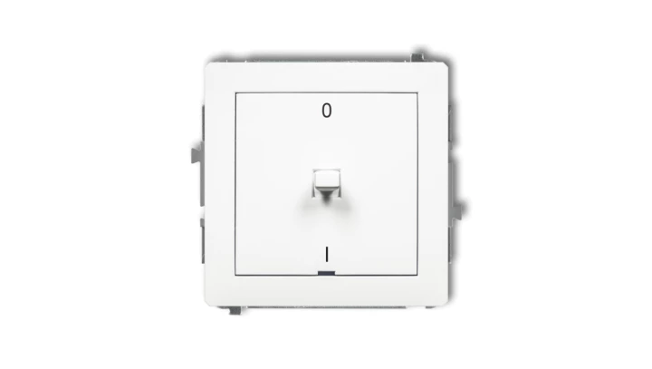 DECO Mechanizm łącznika dwubiegunowego w stylu amerykańskim, biały mat 25DWPUS-9