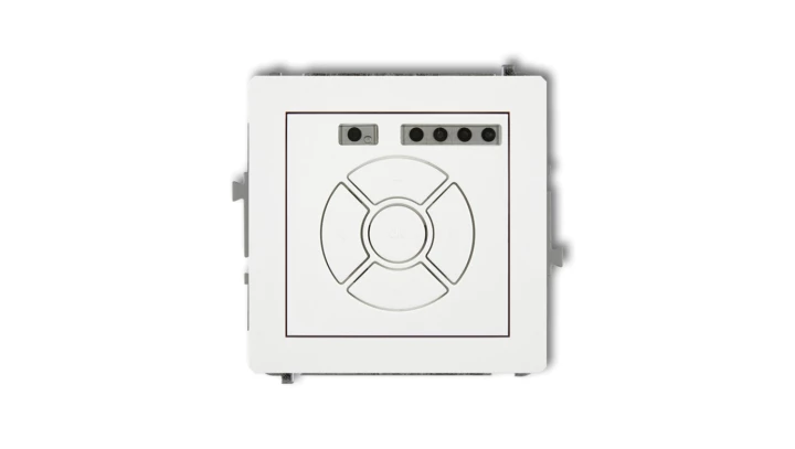 DECO Mechanizm elektronicznego sterownika roletowego (sterowanie lokalne), biały mat 25DSR-1