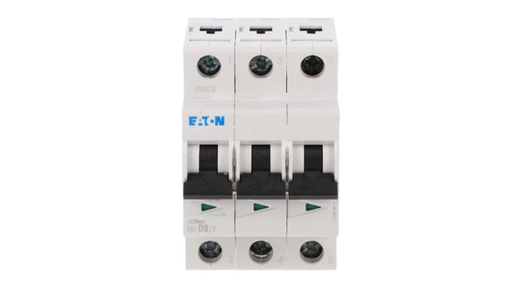 Wyłącznik nadprądowy 3P D 8A 15kA AC FAZ-D8/3 278891