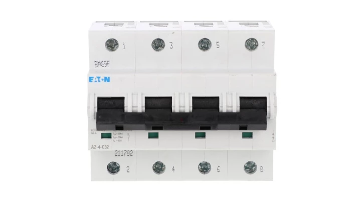 Wyłącznik nadprądowy 4P C 32A 25kA AC AZ-4-C32 211782
