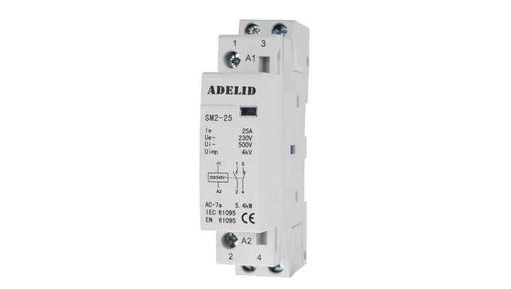 STYCZNIK MODUŁOWY 25-11 230V 20A 25A 1P 1NO 1NC SM2 25-11-230V