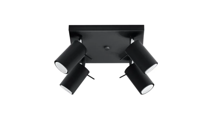 Plafon RING 4 Czarny SL.0094 SOLLUX