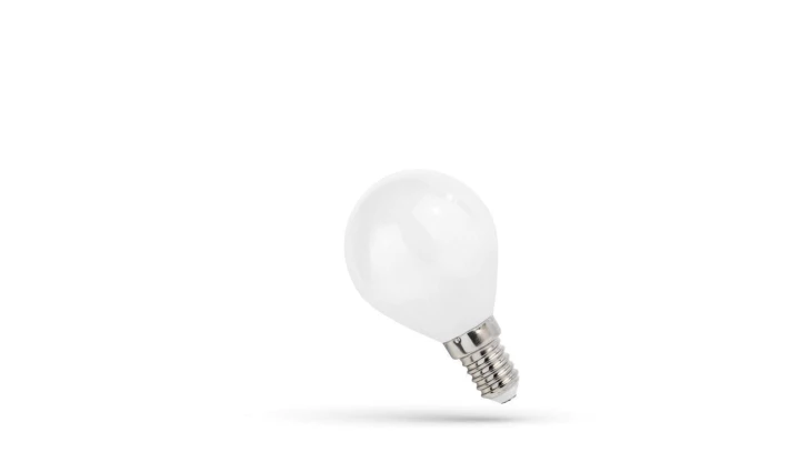 Żarówka LED E14 kulka 4W barwa ciepła 3000K WOJ+14504 Spectrum