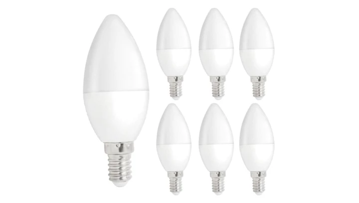 Żarówka LED E14 230V 6W świecowa 500lm DIMMABLE neutralna biała komplet 6szt