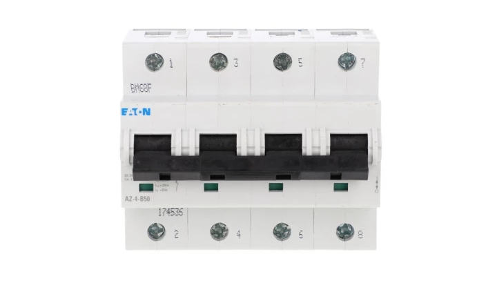 Wyłącznik nadprądowy 4P B 50A 25kA AC AZ-4-B50 174536