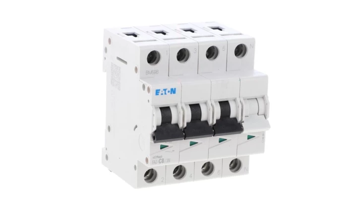 Wyłącznik nadprądowy 3P+N C 8A 15kA AC FAZ-C8/3N 278970