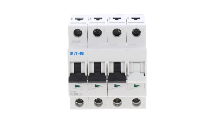 Wyłącznik nadprądowy 3P+N D 8A 15kA AC FAZ-D8/3N 278993