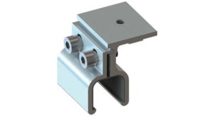 Uchwyt Montażowy Z Regulacją Na Rąbek Blaszany 50mm aluminium Typ:3