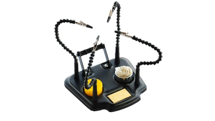 Uchwyt montażowy trzecia ręka ze złączami typu krokodylki na gęsiej szyji MP-KnGS-11M-1