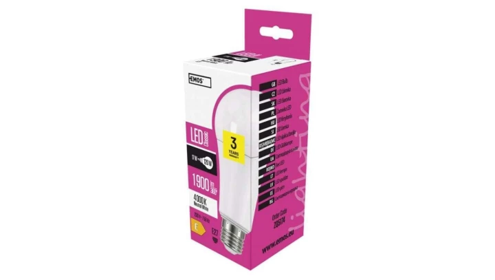 Żarówka LED Classic A67 17W E27 neutralna biel EMOS ZQ5174