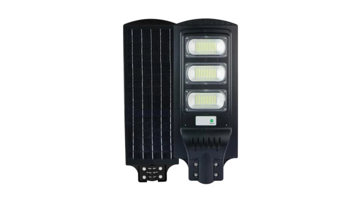 LAMPA ULICZNA SOLARNA 90W 4000K Czarna czujnik mikrofalowy