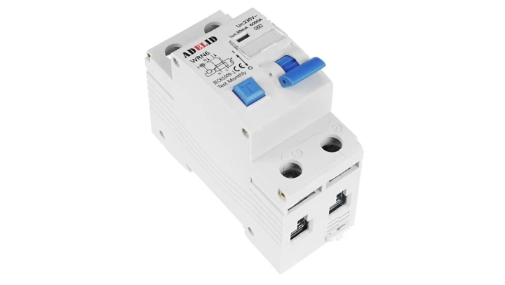 WYŁĄCZNIK NADPRĄDOWY Z RÓŻNICÓWKĄ 1F C10A 30mA WRN6 C10/2/30