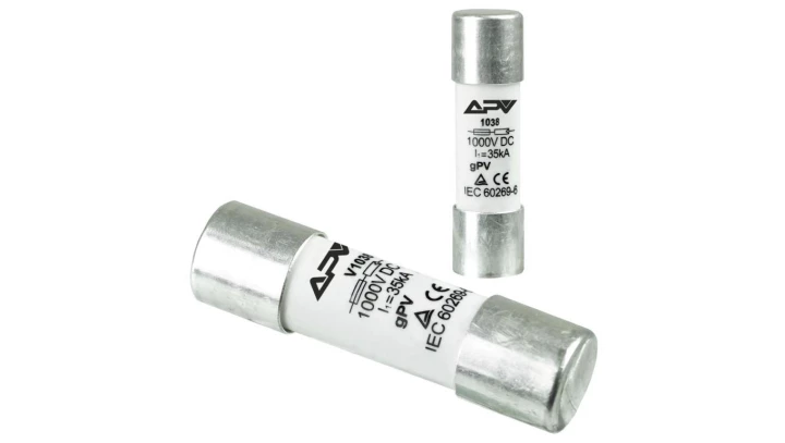 WKŁADKA BEZPIECZNIKOWA 10x38 16A 1000V DC gPV Rozłącznik APV IP20