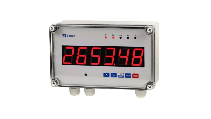 Licznik elektroniczny naścienny – wejście 10-30V DC kwadraturowe, liczące – 2xREL przekaźnik – RS-485 – dozownik - SLIK-638