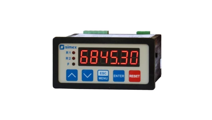 Ekonomiczny licznik elektroniczny tablicowy – wejście 10-30V DC liczące skalowalne – wyjście zasilające 24V – Modbus - SLE-73