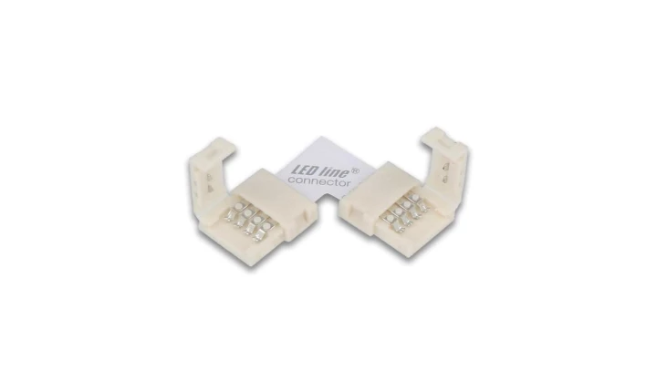 LED line łącznik do taśm LED CLICK CONNECTOR kątowy 10 mm 4 PIN Typ L RGB