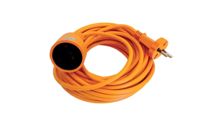 Przedłużacz ogrodowy 10m OWY 2x1,0 H05VV-F pom 24972