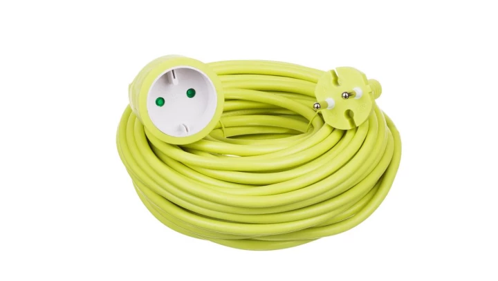 Przedłużacz ogrodowy 10m OWY 2X1,0mm H05VV-F lemon 34972