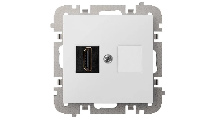 SANTRA gniazdo 1xHDMI bez ramki podtynkowe biały 4191-10