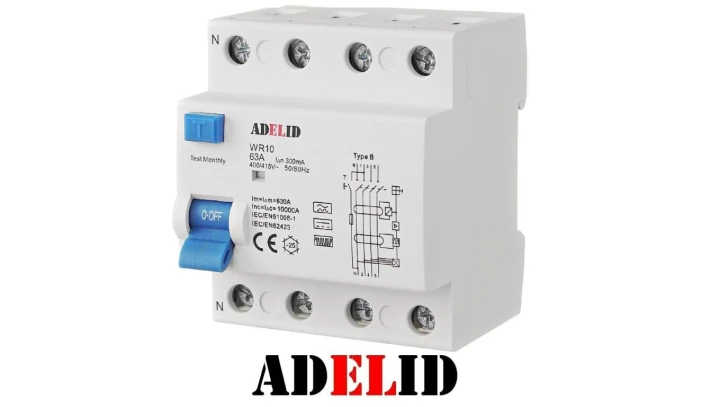 RÓŻNICÓWKA B WALLBOX EV 63A RÓŻNICOWOPRĄDOWY 300mA WR10 63/4/300/B