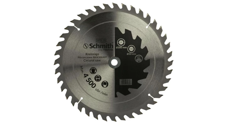 Tarcza piła do drewna widiowa 250x30 40T Schmith