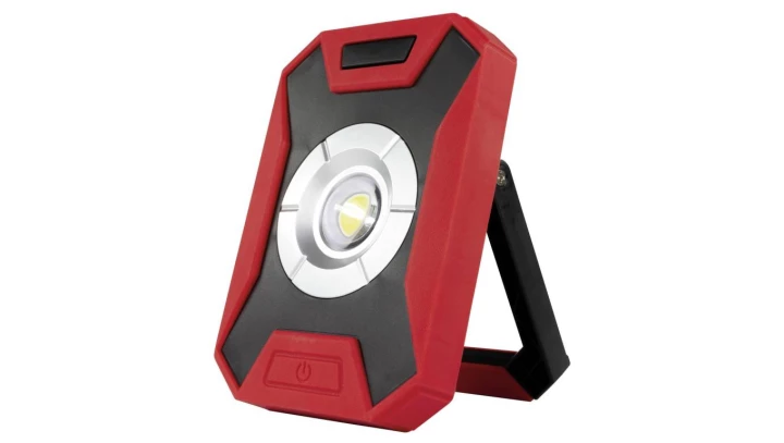 Oprawa robocza FLOOD Campino 10W LED 1000lm, 6500K, powerbank, magnes czerw-czarna / 11431