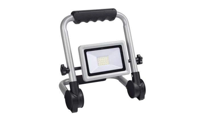 Oprawa przenośna Flexi 20W LED, składany stojak 1600lm, 4000K, IP65, 1,5m guma, srebrna / 47992