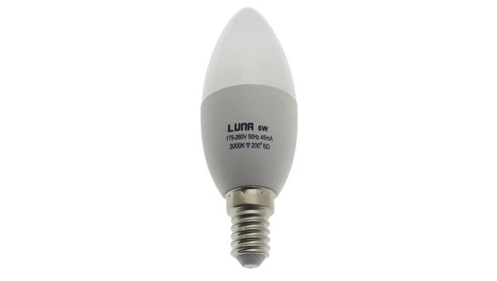 Lampa żarówka LED C37 świeczka 6W E14 230V