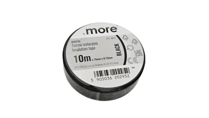 Taśma izolacyjna 15mm x 0,13mm CZARNA 10m 1szt