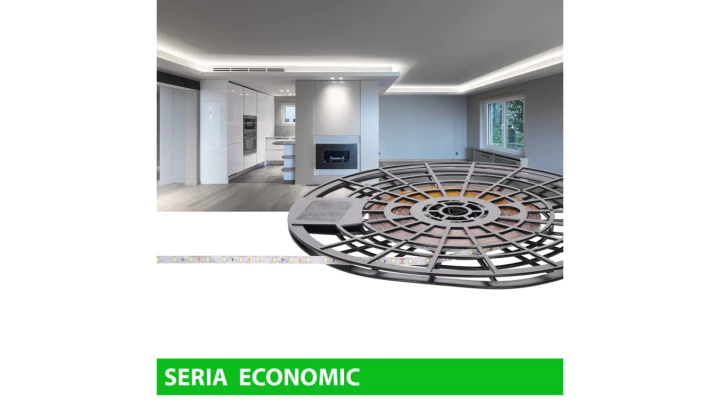 Taśma 12V 1m 60 led 4,8W biała zimna smd2835