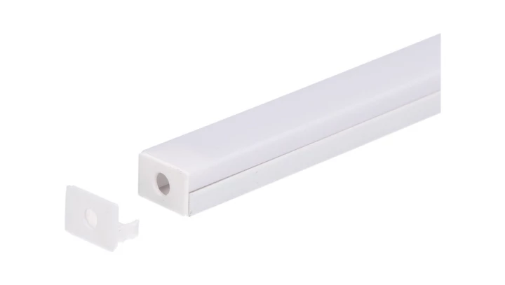 Zaślepka PCV Line Slim Extra biała z otworem