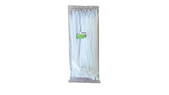 Opaska Kablowa OK-76300W 7.6x300mm BIAŁA - 100 szt