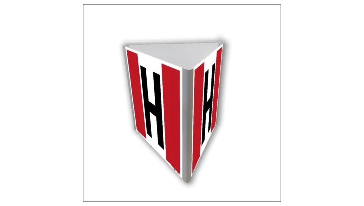 ZNAK - BB813 Hydrant zewnętrzny (3D dościenny) 20 x 20 cm PN - Płyta 1mm