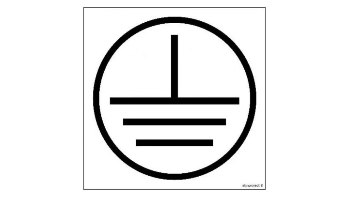 ZNAK - HJ003 Wskaźnik uziemienia 10 x 10 cm FN - Folia samoprzylepna